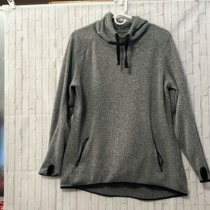Old Navy Active Heather Gray Pullover Knit Hoodie